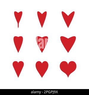 heart shape for love symbols Stock Vector Image & Art - Alamy