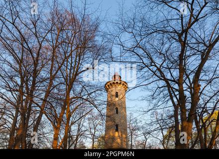 Park Bismarck Tower Quedlinburg Stock Photo