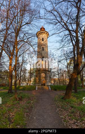 Park Bismarck Tower Quedlinburg Stock Photo