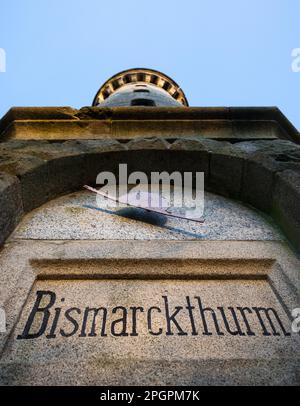 Park Bismarck Tower Quedlinburg Stock Photo