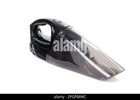 hand-held accu vacuum cleaner. isolated on white Stock Photo