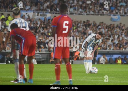 Buenos Aires, Argentina. 23rd Mar, 2023. Argentina x Panama during the friendly, on March 23, 2023, at the Mas Monumental Stadium, in the city of Buenos Aires, Argentina. Credit: Gabriel Sotelo/FotoArena/Alamy Live News Stock Photo