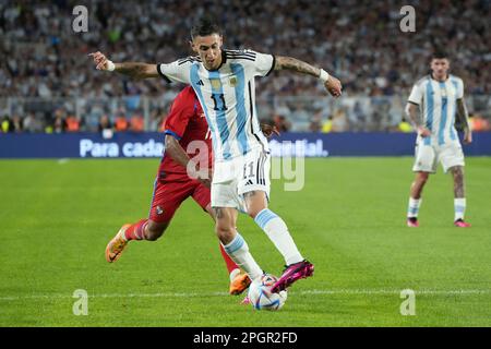 March 23, 2023, City of Buenos Aires, City of Buenos Aires, Argentina: INT. SPORTS.- ANGEL DI MARIA of Argentina team during the friendly soccer match against Panama, in Buenos Aires, Argentina, March 23, 2023 (Credit Image: © Julieta Ferrario/ZUMA Press Wire) EDITORIAL USAGE ONLY! Not for Commercial USAGE! Stock Photo