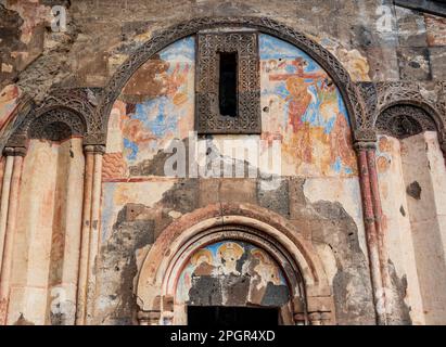 Kars, Turkey - October 28, 2022: Ani Ruins in Kars, Turkey. The Church of St. Gregory of Tigran Honents. Historical old city. Ani is located on the hi Stock Photo