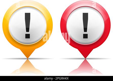 Exclamation mark, vector eps10 illustration Stock Vector
