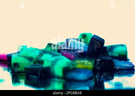 physallis on a mirrow Stock Photo