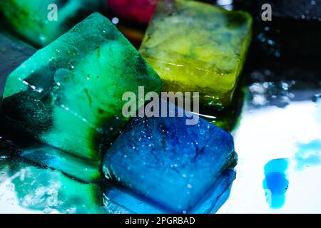 physallis on a mirrow Stock Photo