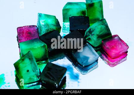 physallis on a mirrow Stock Photo