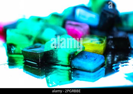 physallis on a mirrow Stock Photo