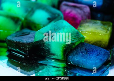 physallis on a mirrow Stock Photo