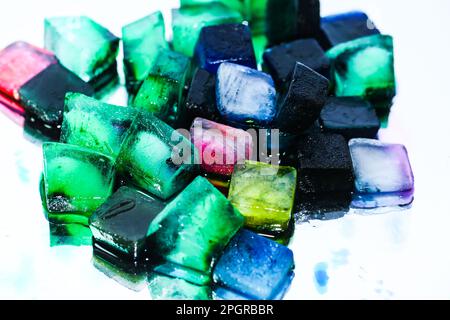 physallis on a mirrow Stock Photo