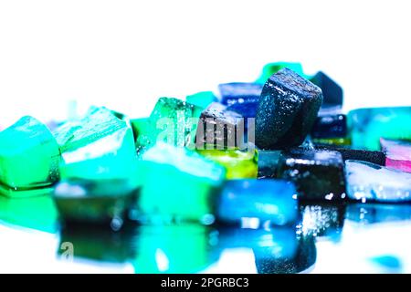 physallis on a mirrow Stock Photo