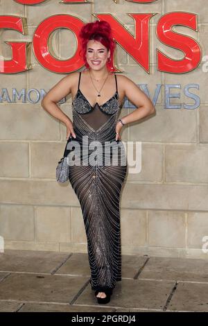 London, UK . 23 March, 2023 . Guest pictured at the UK Premiere of Dungeons & Dragons: Honour Among Thieves held at the Cineworld Leicester Square. Credit:  Alan D West/Alamy Live News Stock Photo