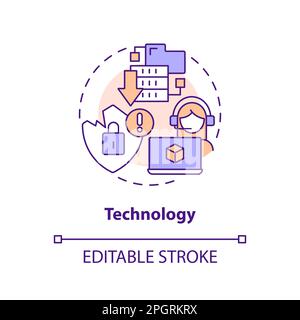 Technology concept icon Stock Vector