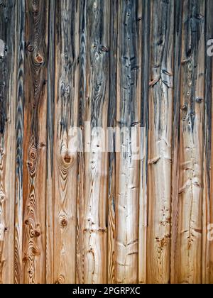 Surface of vertical wooden boards with gradient as background Stock Photo