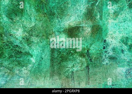 Texture of green marble tiles with scratches. Abstract background for design. Stock Photo