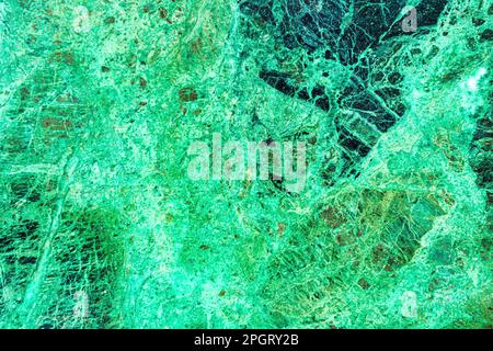 Texture of green marble tiles with scratches. Abstract background for design. Stock Photo