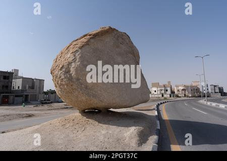 Floating rock in Al Hasa, Al Hofuf Saudi Arabia Stock Photo