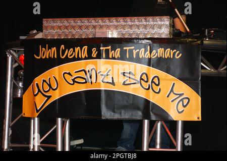 Milan Italy 16/09/2005 :  John Cena, John Cena and Tha Trademarc live concert at the Rolling Stone nightclub Stock Photo