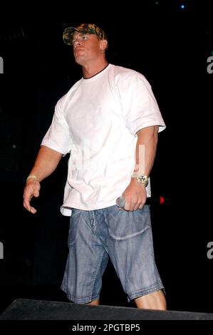 Milan Italy 16/09/2005 :  John Cena, John Cena and Tha Trademarc live concert at the Rolling Stone nightclub Stock Photo