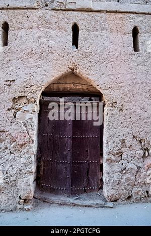 Traditional doors in Nizwa, Oman Stock Photo