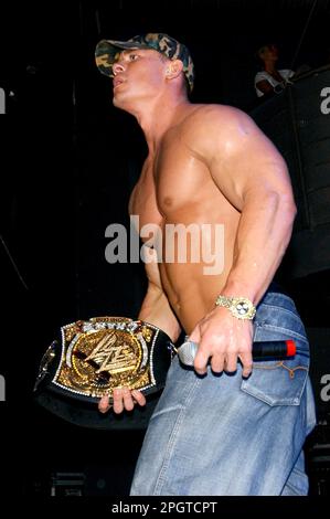 Milan Italy 16/09/2005 :  John Cena, John Cena and Tha Trademarc live concert at the Rolling Stone nightclub Stock Photo