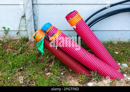 Plastic pipes, sewage system and cable laying, lagging, transportation ...