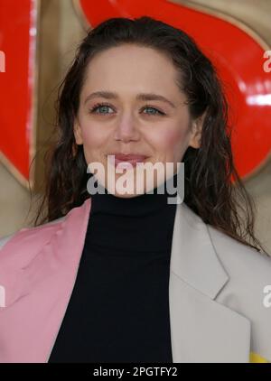 Daisy Head attends the UK Premiere of 'Dungeons & Dragons - Honour Among Thieves' at Cineworld Leicester square in London. (Photo by Fred Duval / SOPA Images/Sipa USA) Stock Photo