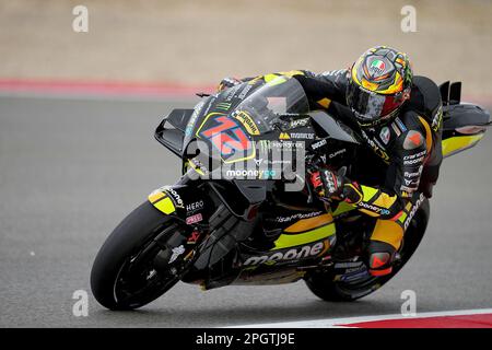 Portimao, Portugal. 24th Mar, 2023. 03/24/2023, Autodromo International do Algarve, Portimao, MOTO GP GRANDE PREMIO DE PORTUGAL 2023, in the picture Maverick Vinales from Spain, Aprilia Racing Credit: dpa/Alamy Live News Stock Photo