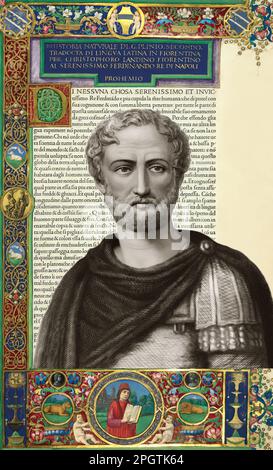 Naturalis Historia, 15th Century, After Gaius Plinius Secundus, AD 23/ ...