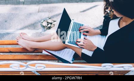 freelancer lifestyle remote job successful woman Stock Photo
