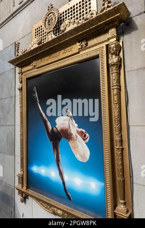 Music Box Theater 'Dancin'' Signage  advertising, 2023, NYC Stock Photo