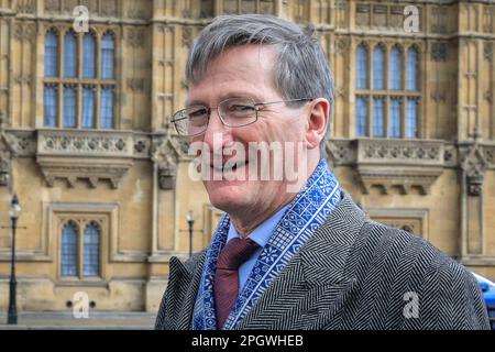 London, UK. 24th Mar, 2023. Dominic Grieve, former Attorney General, former Conservative Party minister and politician, walks outside the Houses of Parliament in Westminster this afternoon. Credit: Imageplotter/Alamy Live News Stock Photo