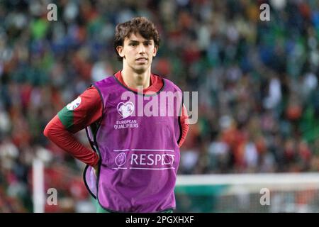 March 23, 2023. Lisbon, Portugal. Portugal's and Chelsea forward Joao Felix (11) in action during the 1st Round of Group J for the Euro 2024 Qualifying Round, Portugal vs Liechtenstein © Alexandre de Sousa/Alamy Live News Stock Photo