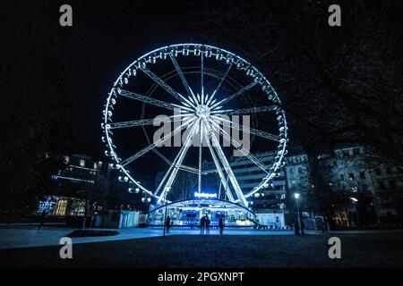 Ferris Wheel of Budapest, Hungary Stock Photo