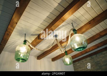 big Bottle Hanging Celling Lights. High quality photo Stock Photo