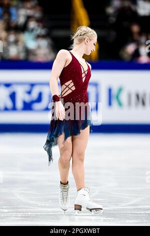 Amber GLENN (USA), during Women Short Program, at the ISU World Figure