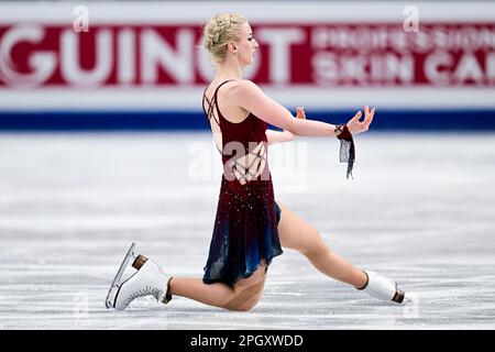 Amber GLENN (USA), during Women Short Program, at the ISU World Figure