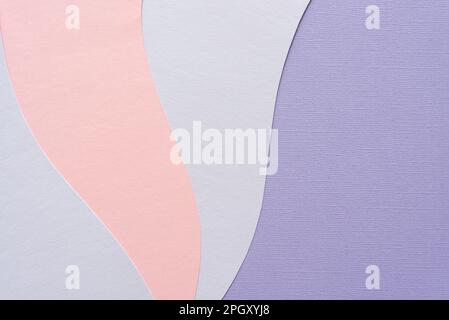 paper background featuring wavy lines and triangle shapes Stock Photo