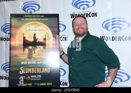 Casey Pyke arrives at Netflix photocall for “Slumberland“ at WonderCon ...