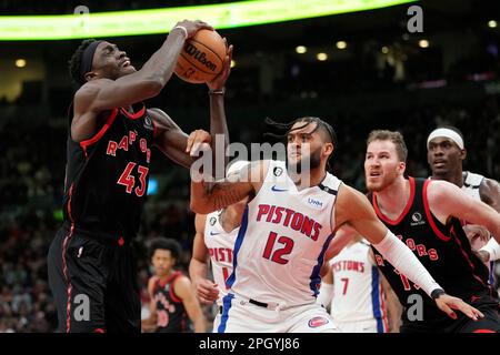 Detroit Pistons forward Isaiah Livers plays during the second half of an  NBA basketball game, Monday, Nov. 7, 2022, in Detroit. (AP Photo/Carlos  Osorio Stock Photo - Alamy