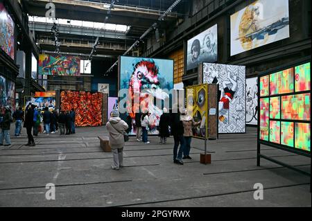 STRAAT, Museum for Street Art and Graffiti, NDSM Plein, Amsterdam, The Netherlands Stock Photo