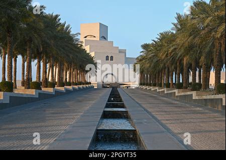 Museum of Islamic Art by the Archtics Ieoh Ming Pei and Jean-Michel Wilmotte, Doha, Qatar Stock Photo