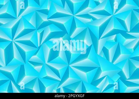 Textured light blue polygon background. Can be used for background Stock Vector
