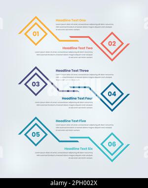 Data presentation infographic template with number Stock Vector