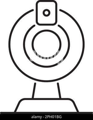 Information technology webcam vector icon illustration. Stock Vector