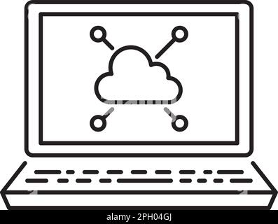 computing icon black vector illustration Stock Vector Image & Art - Alamy