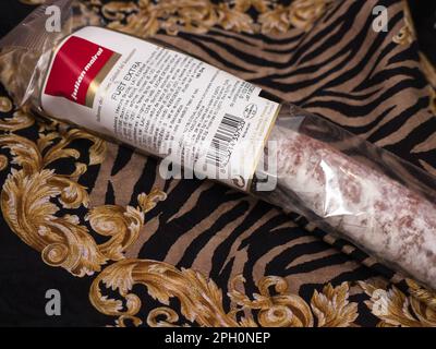 Julian Mairal Fuet Extra. Stock Photo
