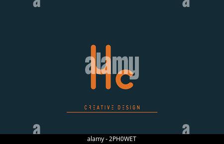 Alphabet letters Initials Monogram logo HC , CH Stock Vector