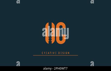Alphabet letters Initials Monogram logo HG , GH Stock Vector